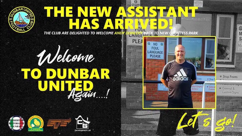 Andy Donlevy appointed Assistant Manager